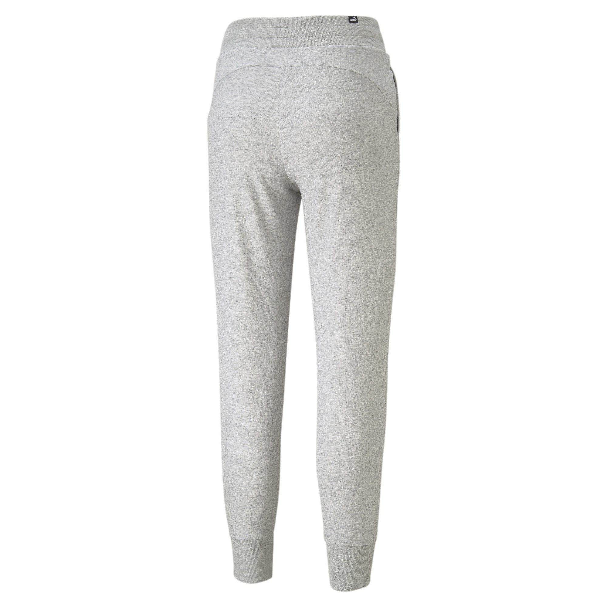 Gray PUMA Sporthose Essentials Heather Damen Sweatpants Light