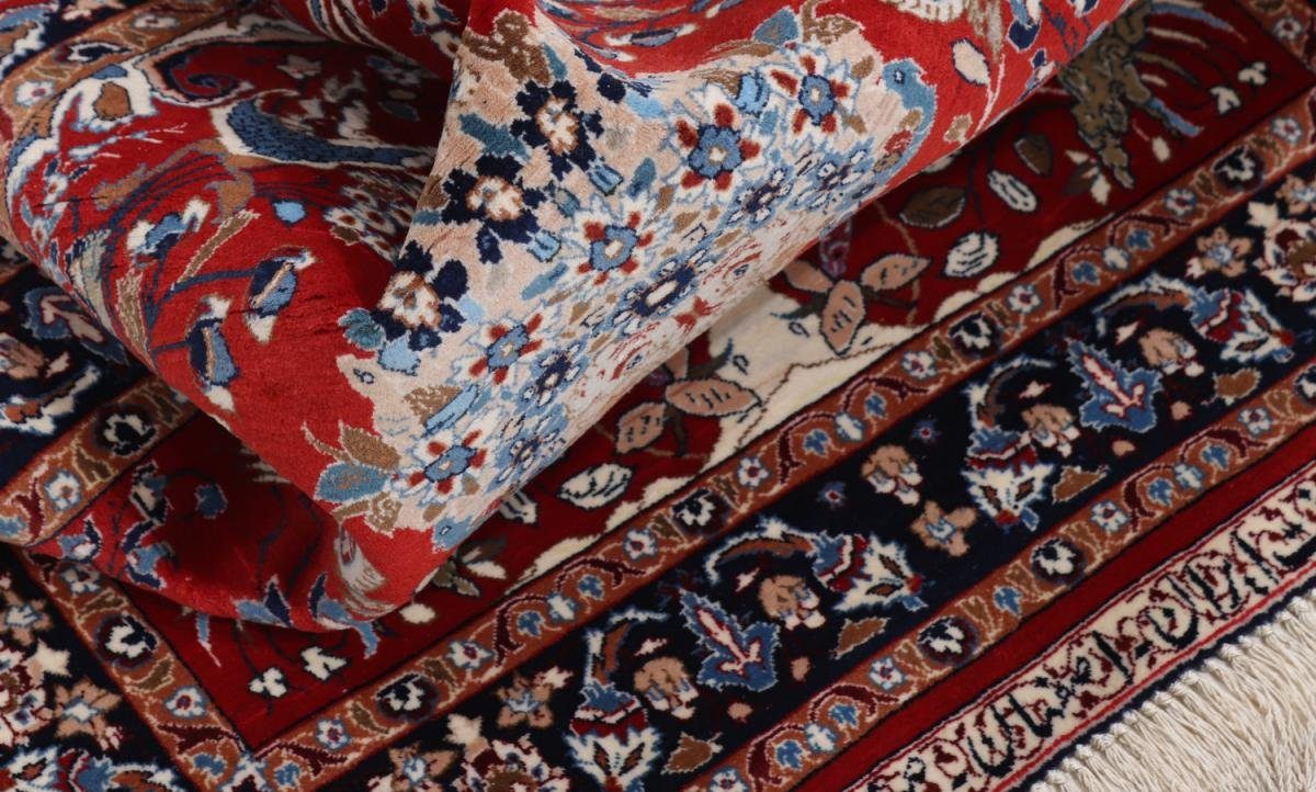 Handgeknüpfter Höhe: rechteckig, 6 Nain Isfahan Orientteppich mm Seidenkette Trading, Orientteppich, 69x112