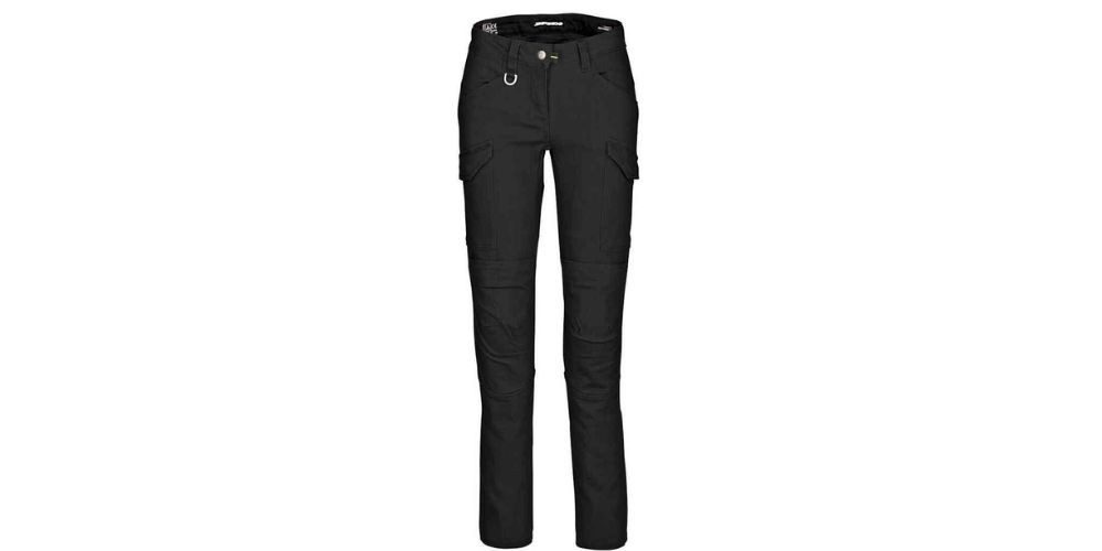 SpiDi Motorradhose Pathfinder Cargo Damen Motorrad Textilhose Knieprotektoren enthalten