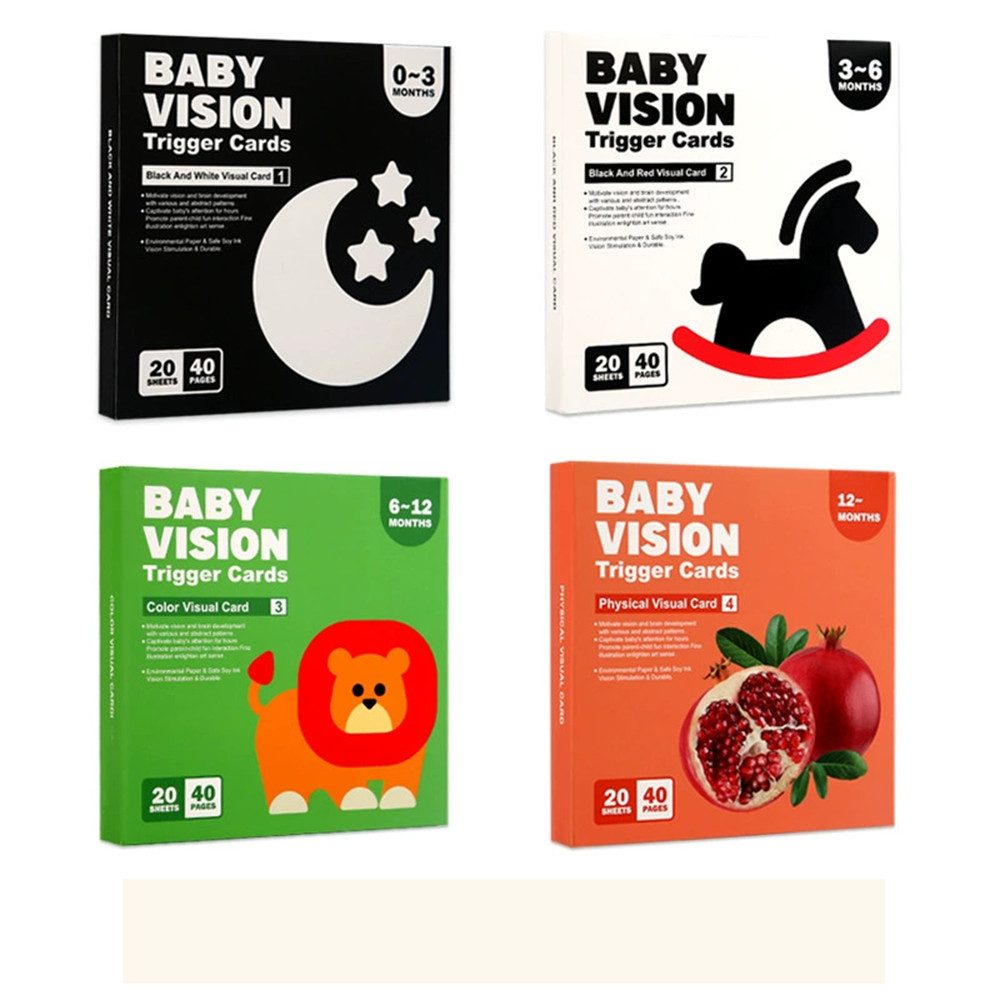 CLTYQ Lernspielzeug Sensory Toys Karten,20 Schwarz günstig online kaufen