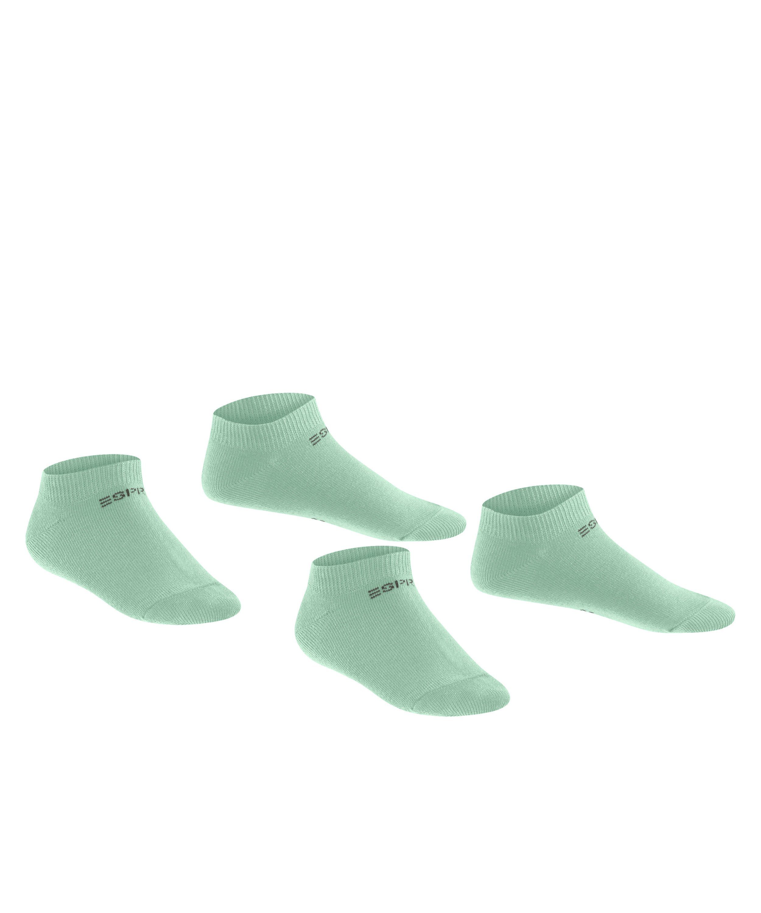 weichem (2-Paar) Foot 2-Pack Logo (7188) jade Sneakersocken Baumwollmix Esprit aus