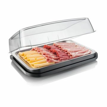 VACUVIN Servierplatte Kühlplatte mit Aktivkühler, Kunststoff, mit Kühlakku
