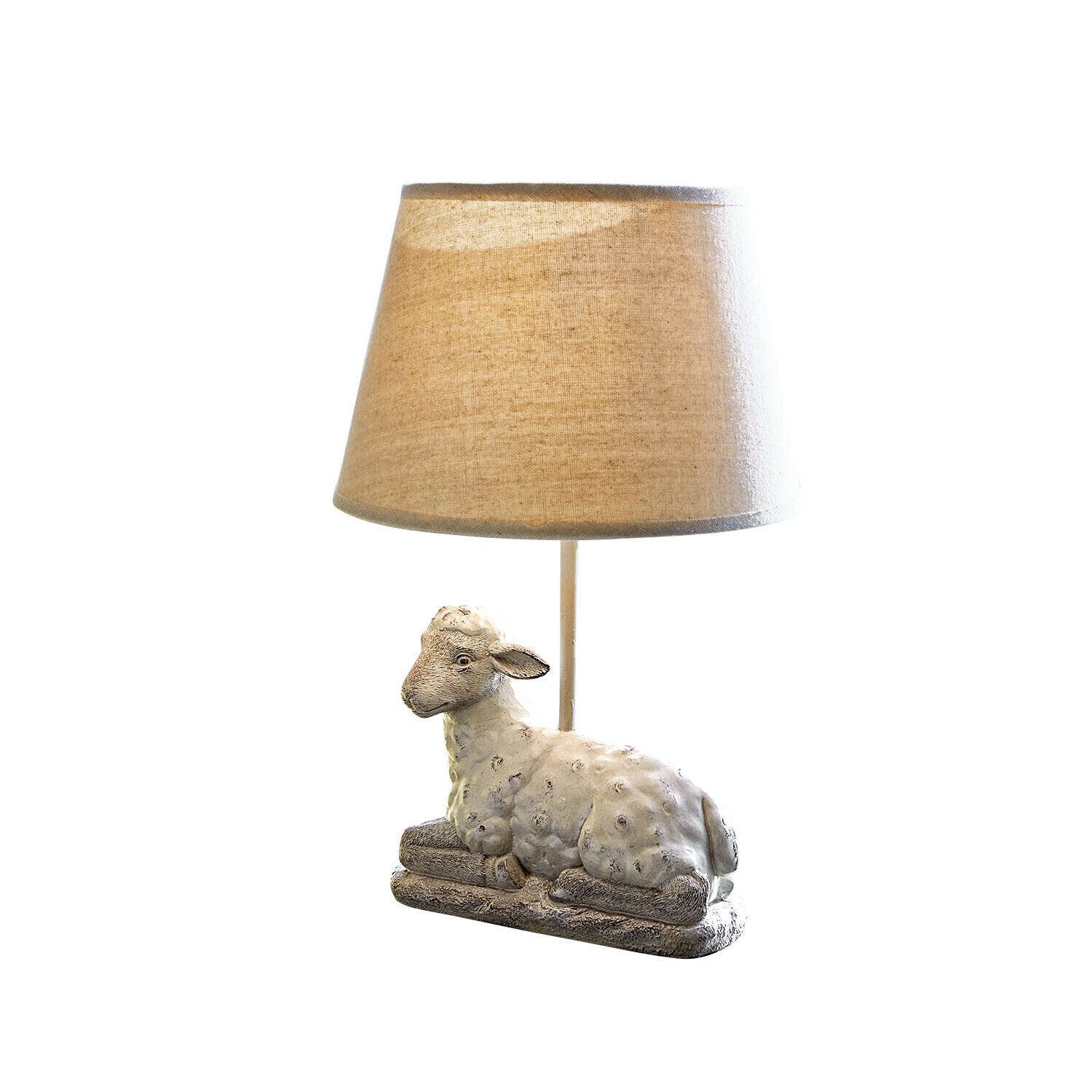 Mirabeau Tischleuchte Tischlampe Séverac grau/creme