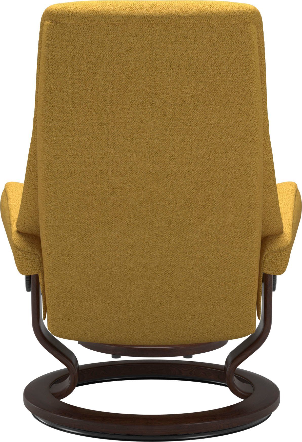 View Stressless® Classic Hocker), mit Braun Relaxsessel Relaxsessel mit Base, M,Gestell (Set, Größe