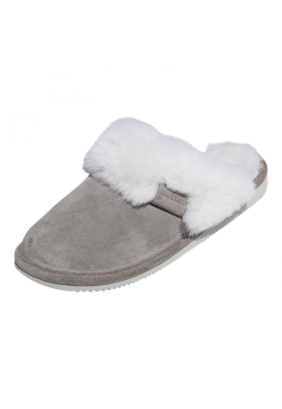 Hollert Pantoffel Damen Puschen Malibu Hausschuhe Merino Schaffell Echtleder