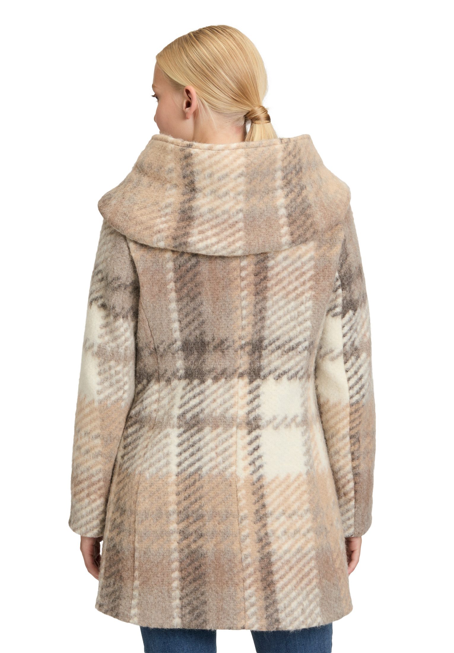 Amber & June Kurzjacke Damen mit Kapuze