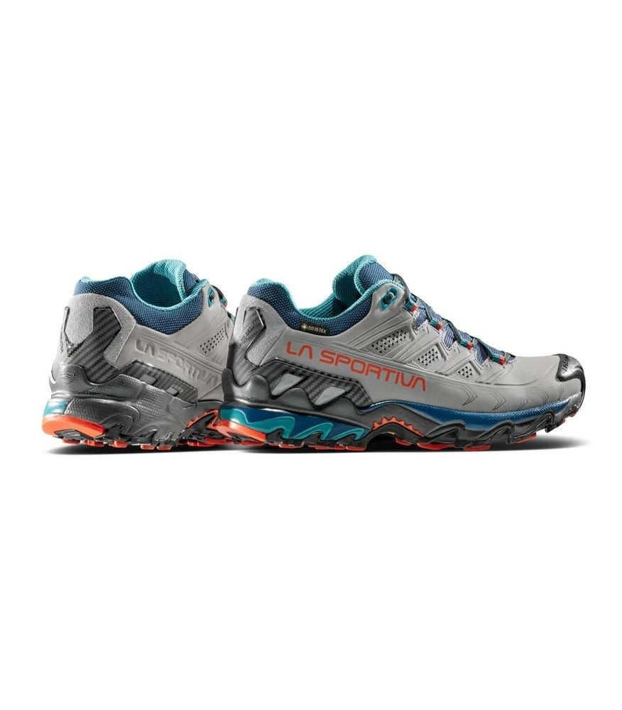 La Sportiva Ultra Raptor II Leather GTX (Nubukleder, wasserdicht) grau/rot Damen Wanderschuh