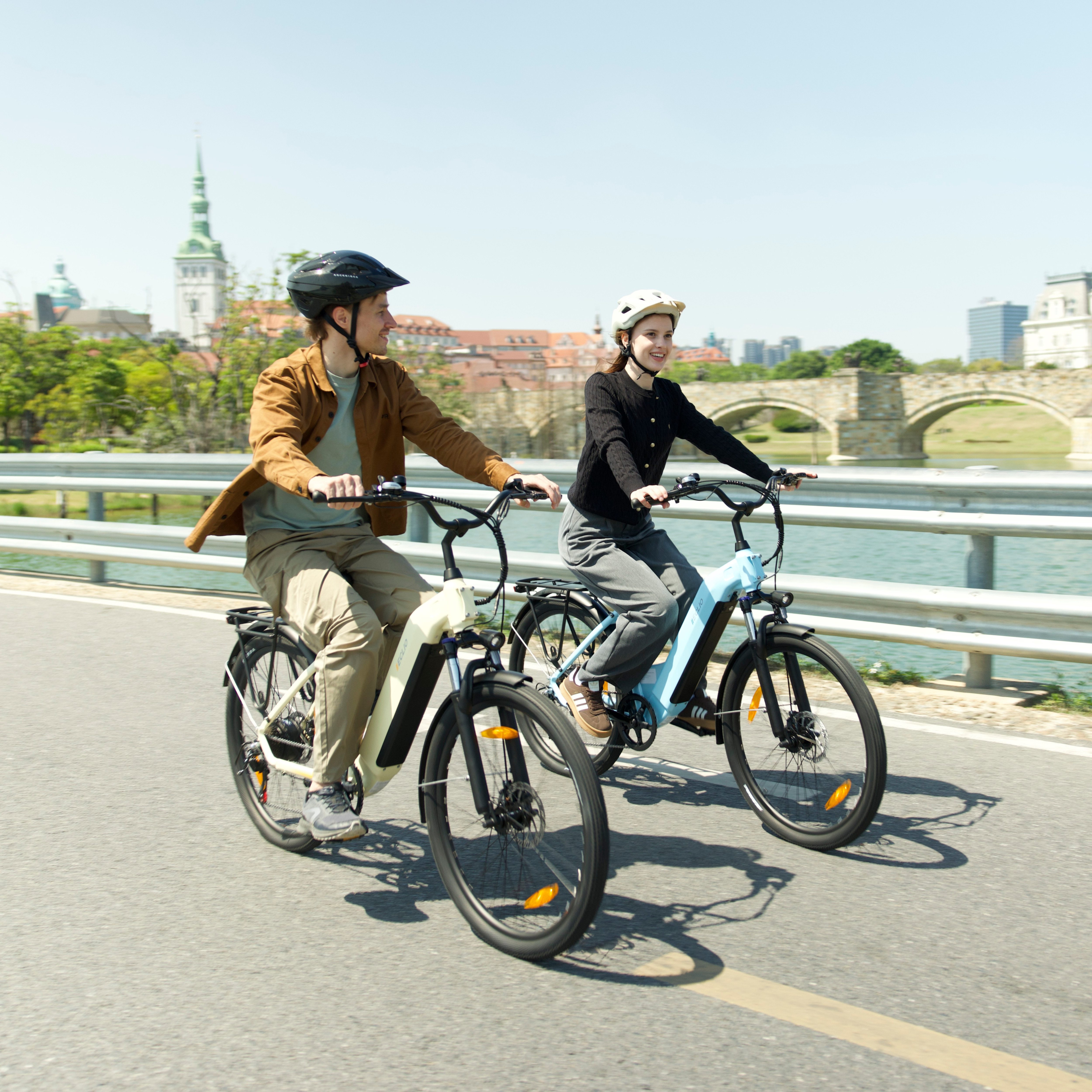 Vankel E-Bike Cityrad e bike für herren 26 zoll 18.2AH 36V 655WH damen 120km Elektrofahrrad, Kettenschaltung, Heckmotor, 655 Wh, (Beleuchtungsset mit Batterieladegerät, Batterieschlüssel, Werkzeug), Komfortables Stadtrad mit Scheibenbremsen & 26" Bereifung für Pendler