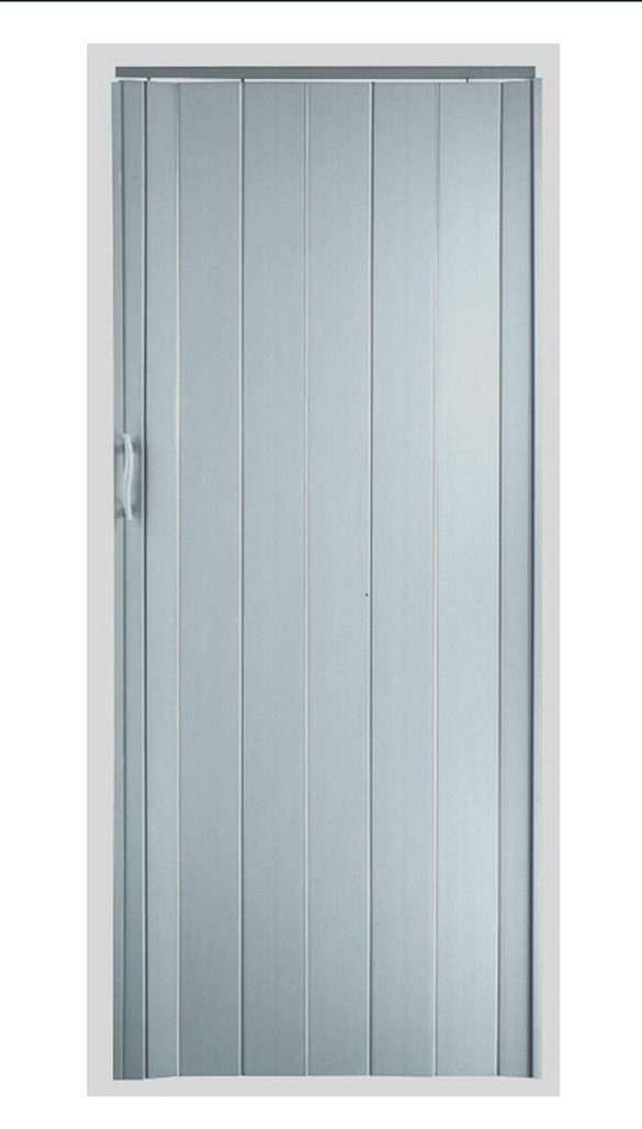 Standom Falttür Schiebetür Edelstahl Look H. 202 cm für Türbreite bis 96 cm günstig online kaufen