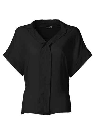 YESET Shirtbluse Damen Bluse Tunika Kurzarm Hemd Shirt schwarz 915379