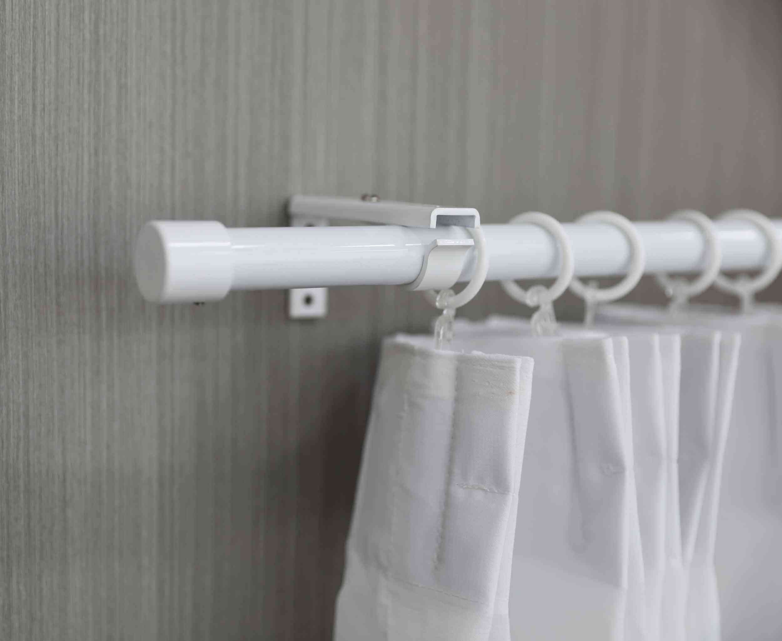 Gardinenbox Gardinenstange, Ø 19 mm, 1-läufig, mit Bohren, verschraubt, Met günstig online kaufen