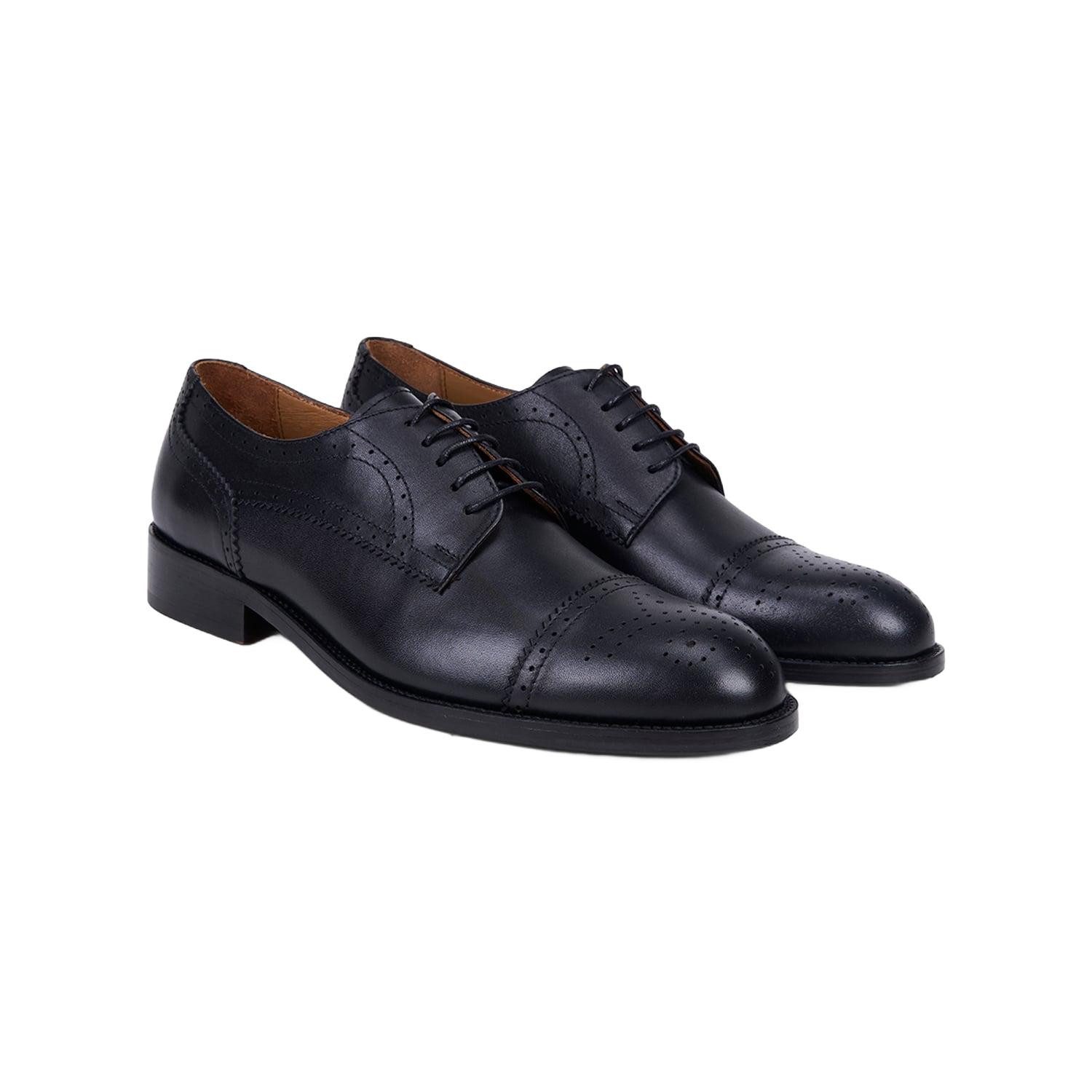 Desa DESA Herren-Brogue-Schnürschuhe aus braunem Leder Walkingschuh