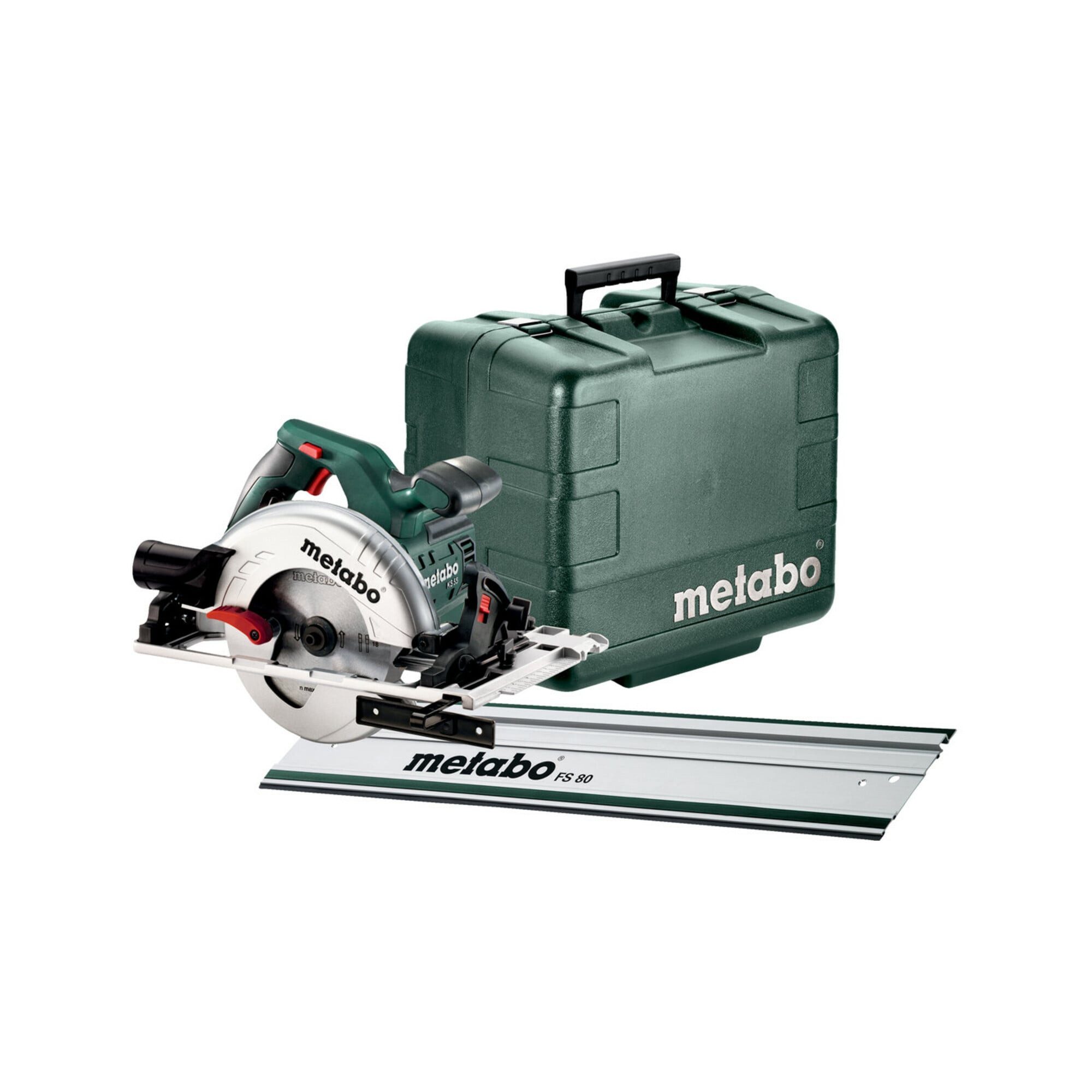 metabo Handkreissäge Metabo Handkreissäge KS 55 FS Set mit Führungsschiene FS 80; Kunststof