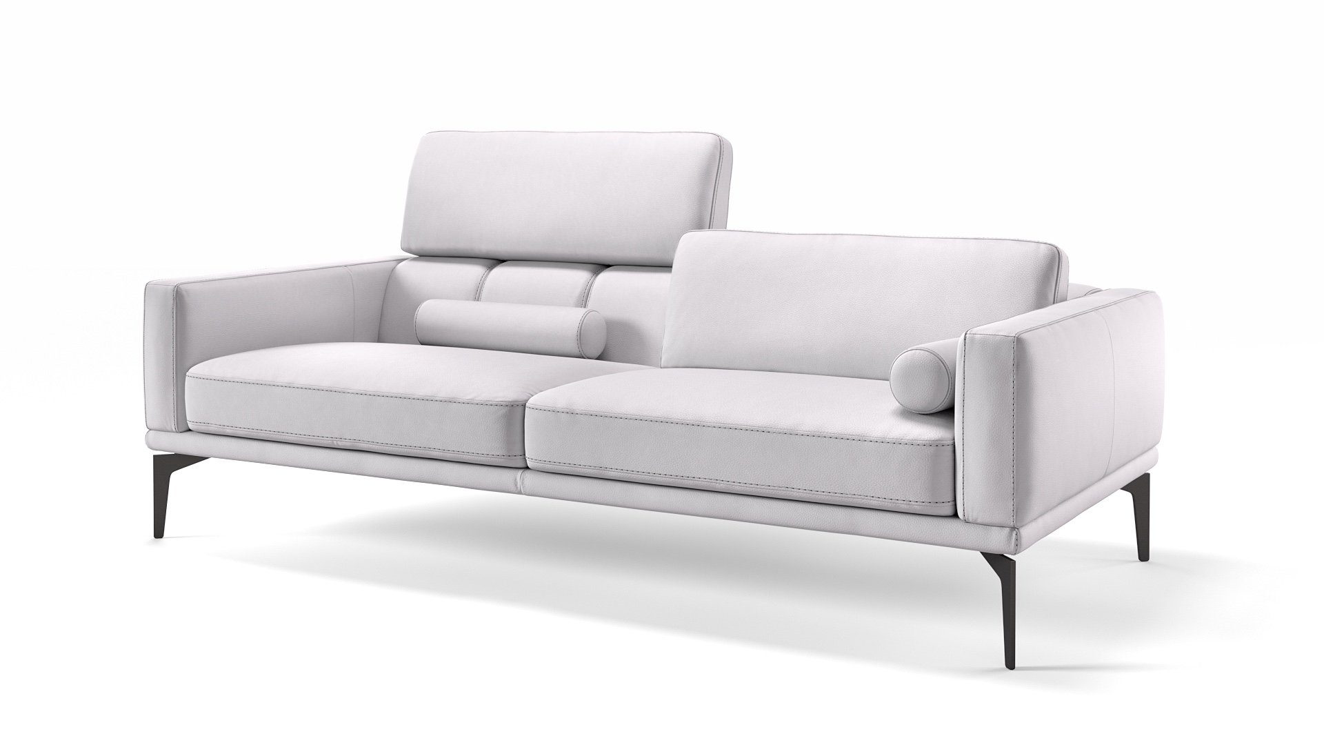 Sofanella 3-Sitzer Leder BIANCO, Relaxcouch, Designersofa, Designer Sofa, 3er Couch, Sofagarnitur