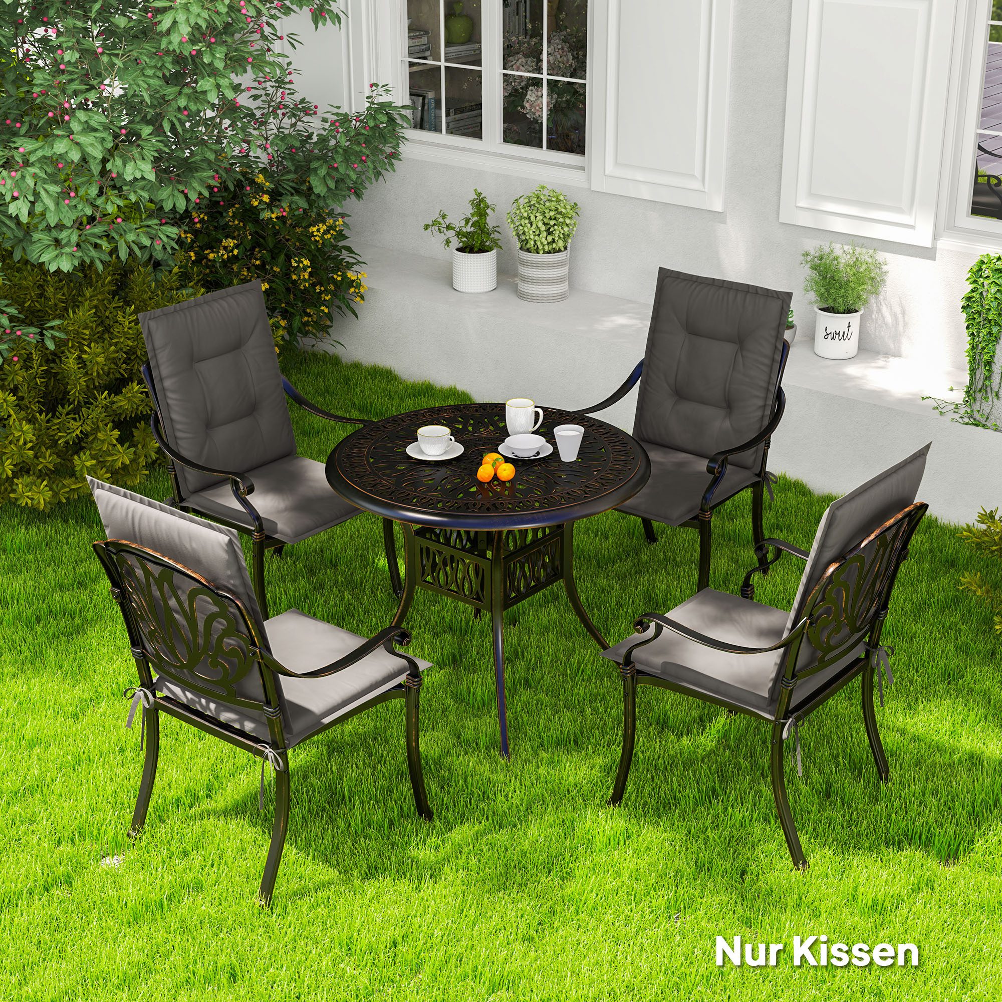 Outsunny Sitzkissen 4er Set, 108 x günstig online kaufen