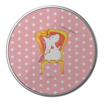 Mr. & Mrs. Panda Aufbewahrungsdose Einhorn Prinzessin - Rot Pastell - Geschenk, Keksdose, Geburtstagsges (1 St), Einzigartiges Design