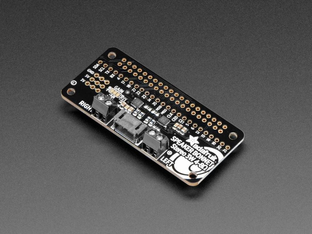 Audio-Board Adafruit I2S 3W Stereo Lautsprecher Bonnet für Raspberry Pi