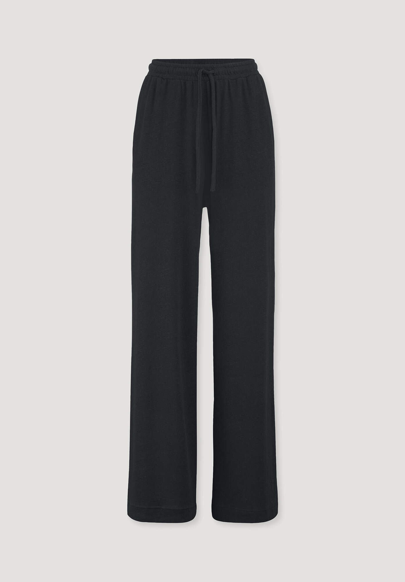 Hessnatur Jerseyhose Relaxed aus reiner Bio-Baumwolle mit Leinen (1-tlg)