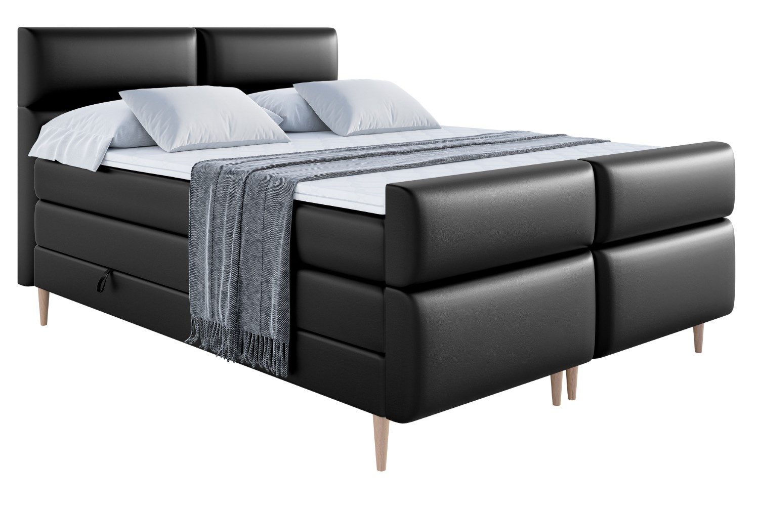 ALTDECOR Boxspringbett BOXI3-F-Z KING (Multipocket-Matratze H4, günstig online kaufen
