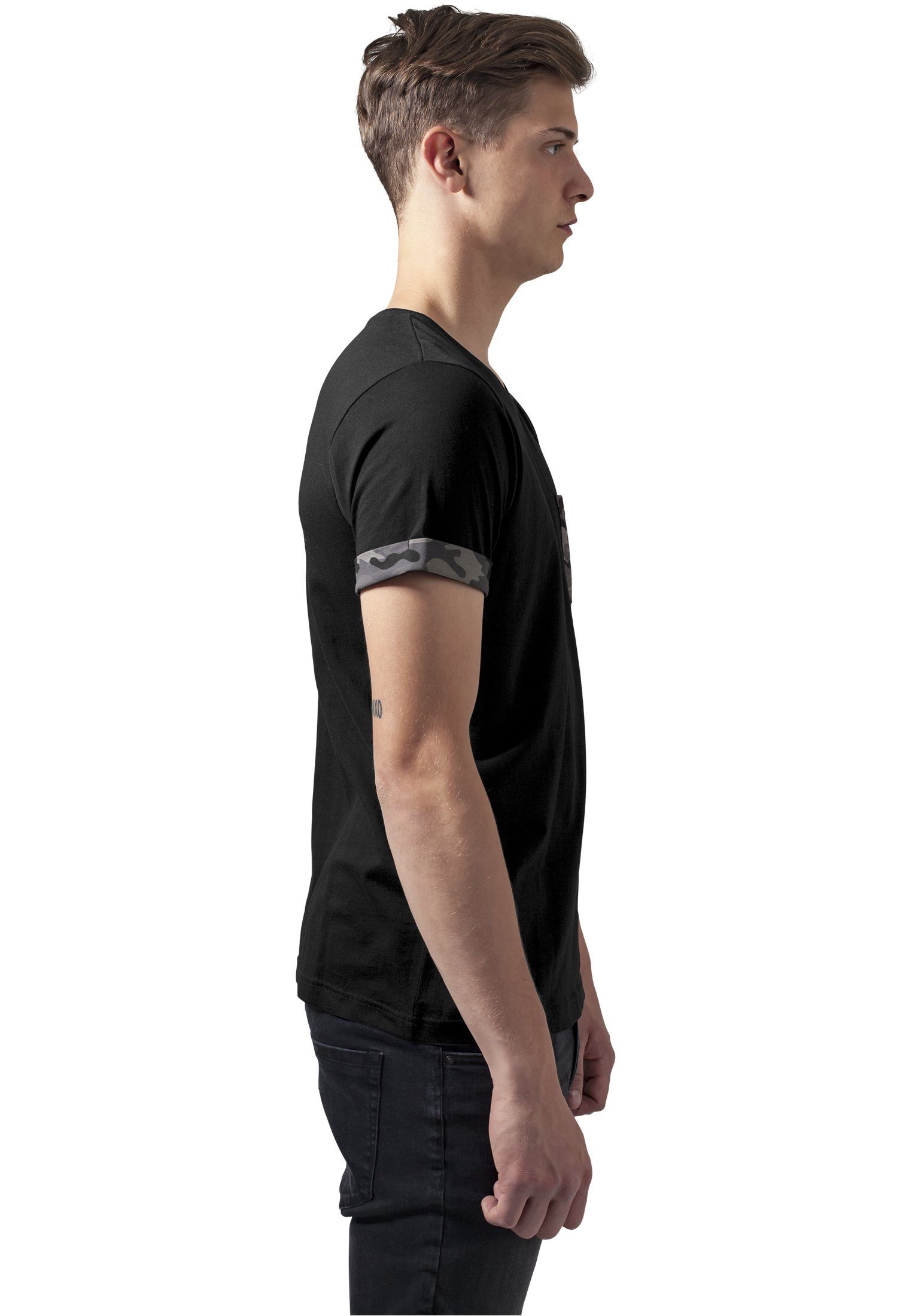 URBAN CLASSICS T-Shirt T-Shirt Camo Contrast Pocket Tee (1-tlg)