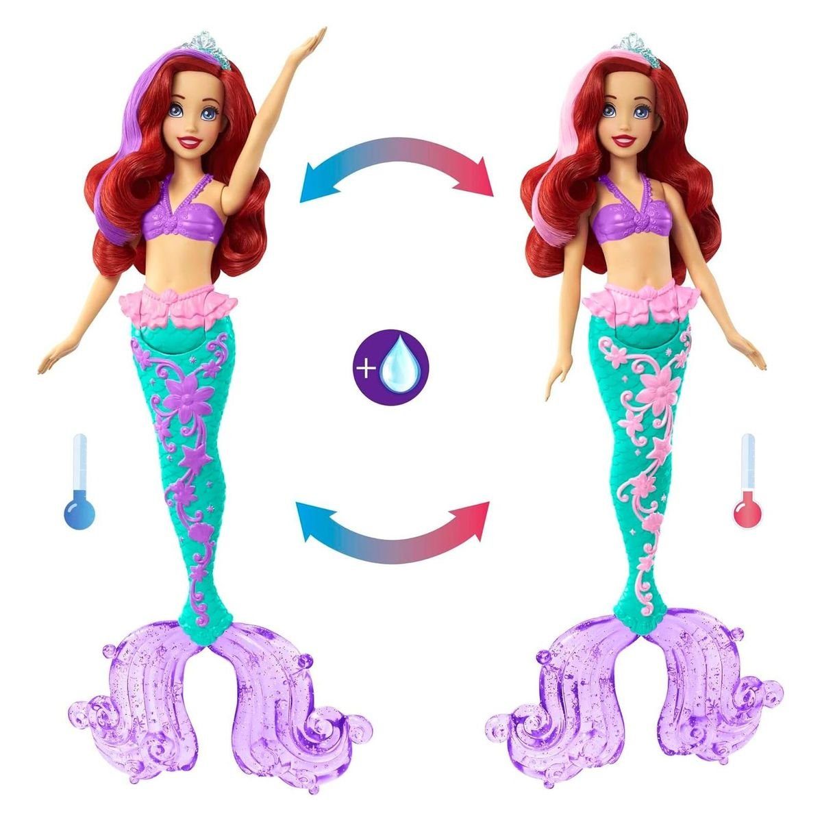 Mattel® Meerjungfrauenpuppe Mattel HLW00 - Disney günstig online kaufen