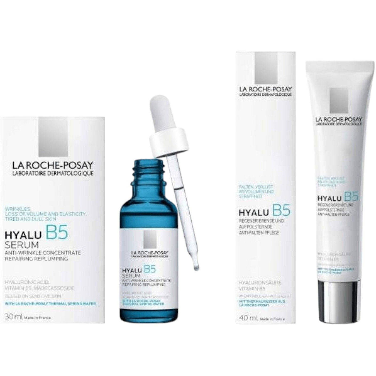 La Roche-Posay Gesichtspflege-Set ROCHE-POSAY Hyalu B5 Routine-Set, 2-tlg.