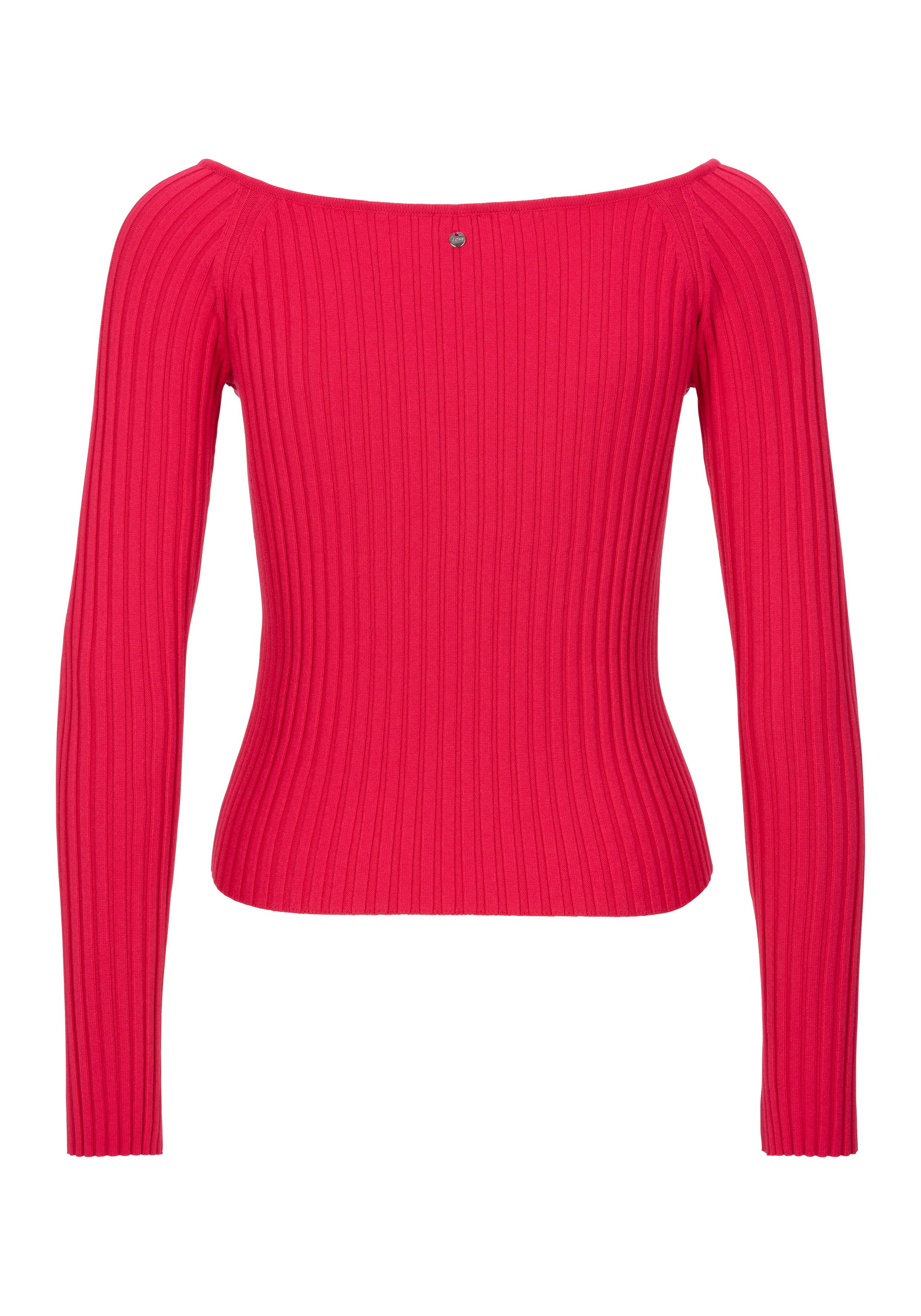 BOSS ORANGE Carmenpullover Fayez Premium Damenmode Cut-Out mit Logodetail günstig online kaufen