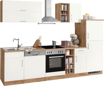 HELD MÖBEL Küchenzeile Colmar, mit E-Geräten, Breite 300 cm