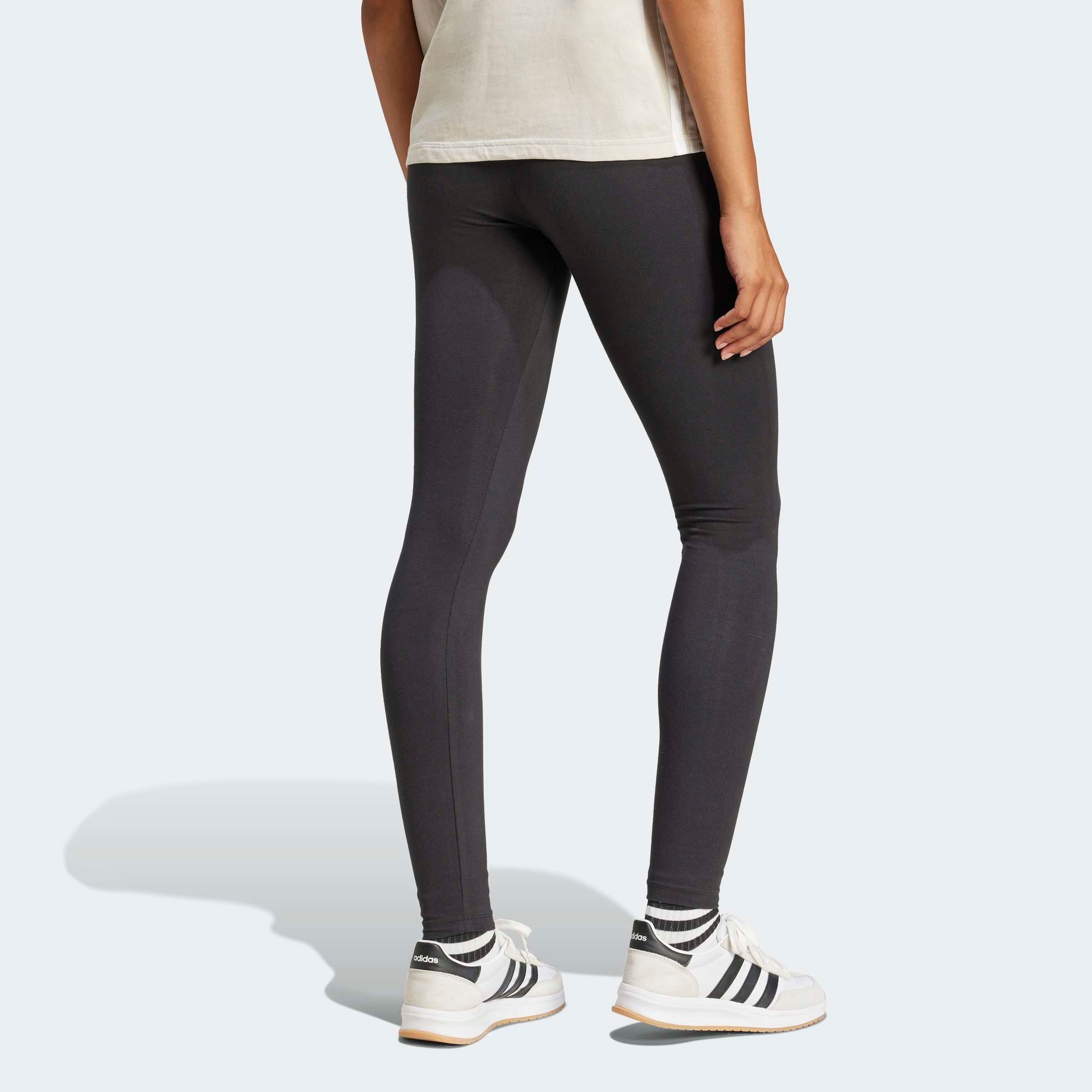 adidas Sportswear Leggings W BL SJ LEG mit hohem Bund, aus Baumwolle und Elasthan, stretchig