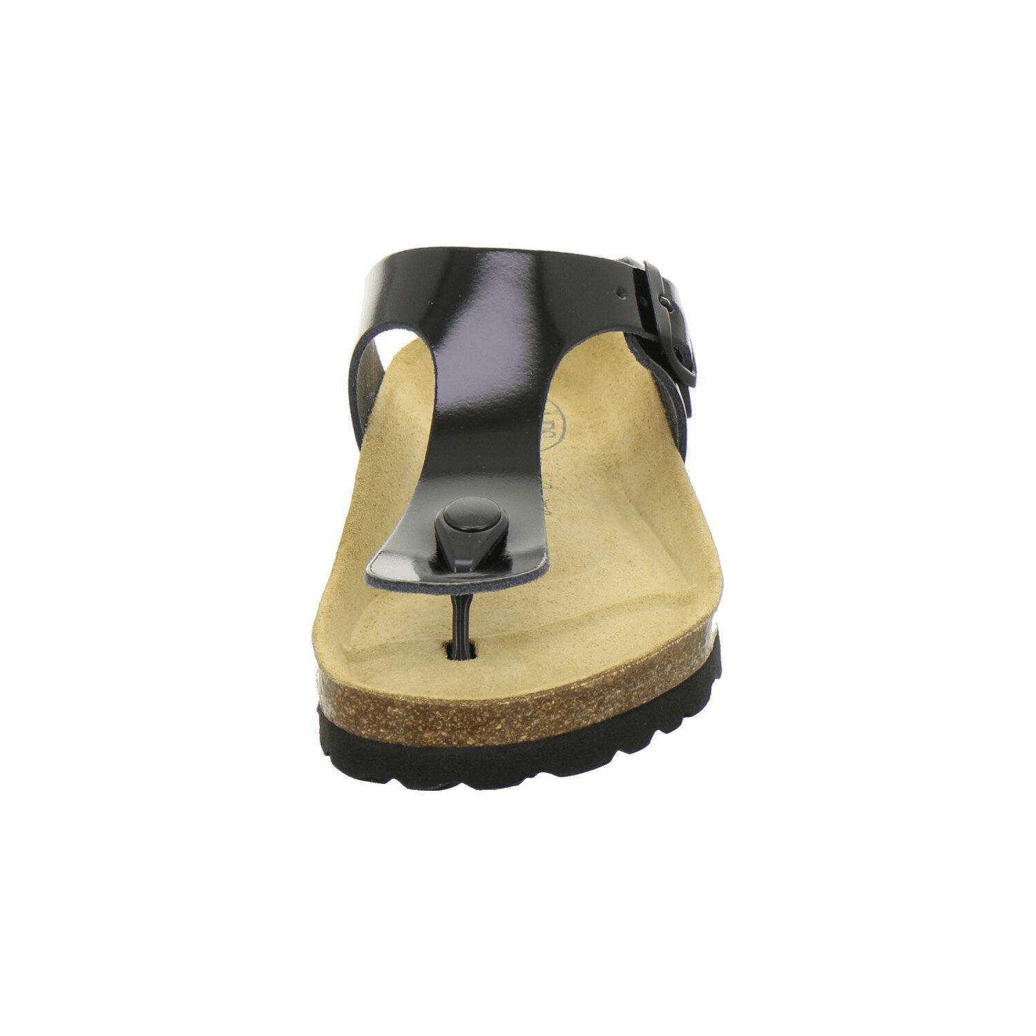 AFS-Schuhe 210725 Zehentrenner Pantolette für Damen mit Fußbett, bequeme Sandalen aus Leder