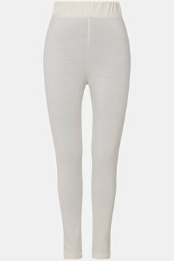 Laurasøn Lederimitathose Leggings Skinny Fit Seitenschlitze Elastikbund