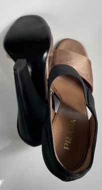 PRADA Prada Iconic Retro Satin Sandals Shoes Slingback Schuhe Peep Open Toe Pumps