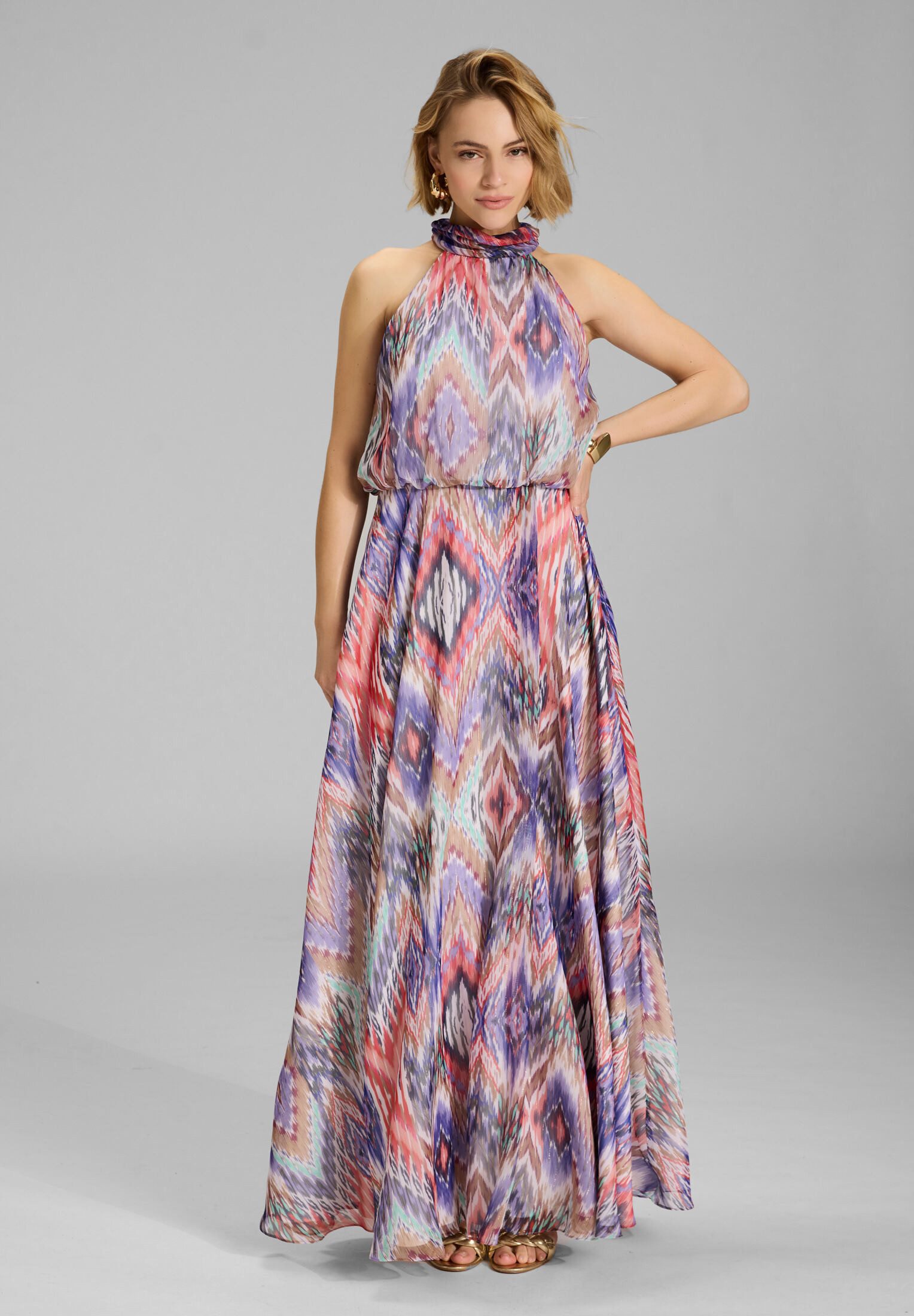 SWING Abendkleid Taillierter Schnitt mit fließendem Rockteil