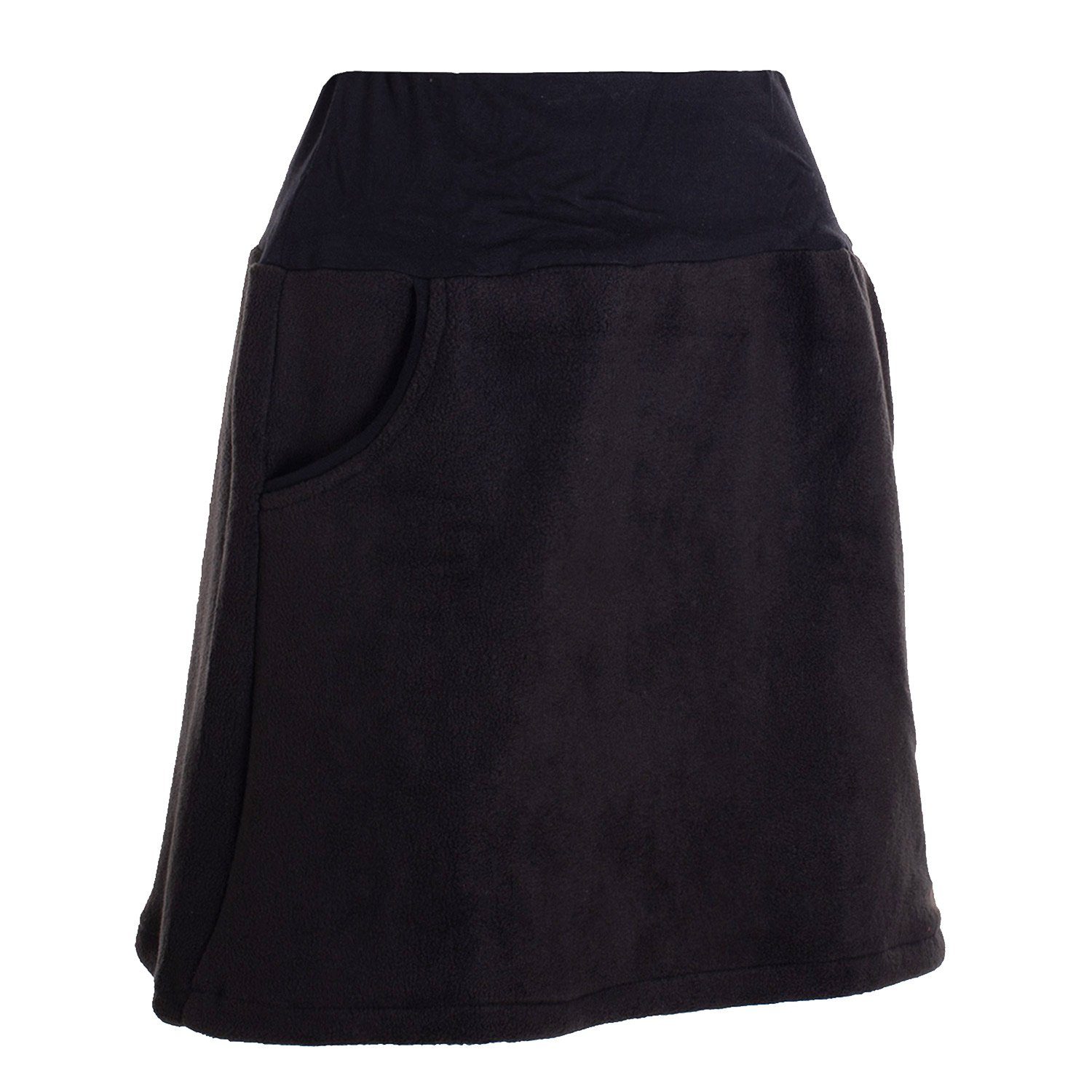 Vishes Minirock Thermorock warmer Damen Winterrock kurz Minirock aus ECO-Fleece Hippei, Retro Style – Bild 5 von 5
