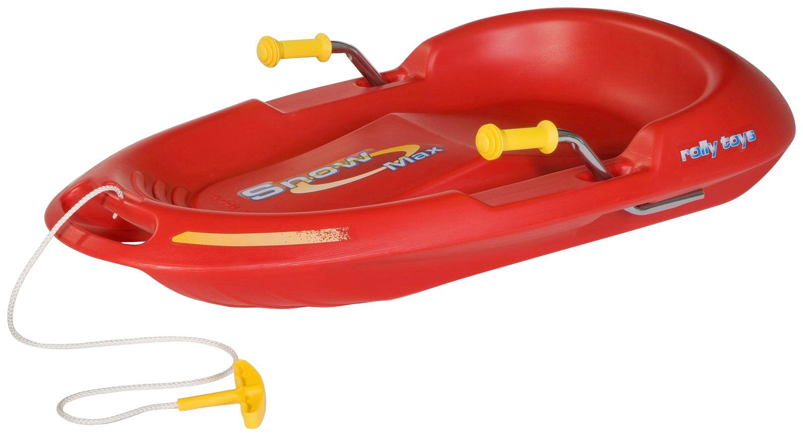 rolly toys® Schlitten rollySnow Max, rot, mit 2 Bremsen aus Metallrohr