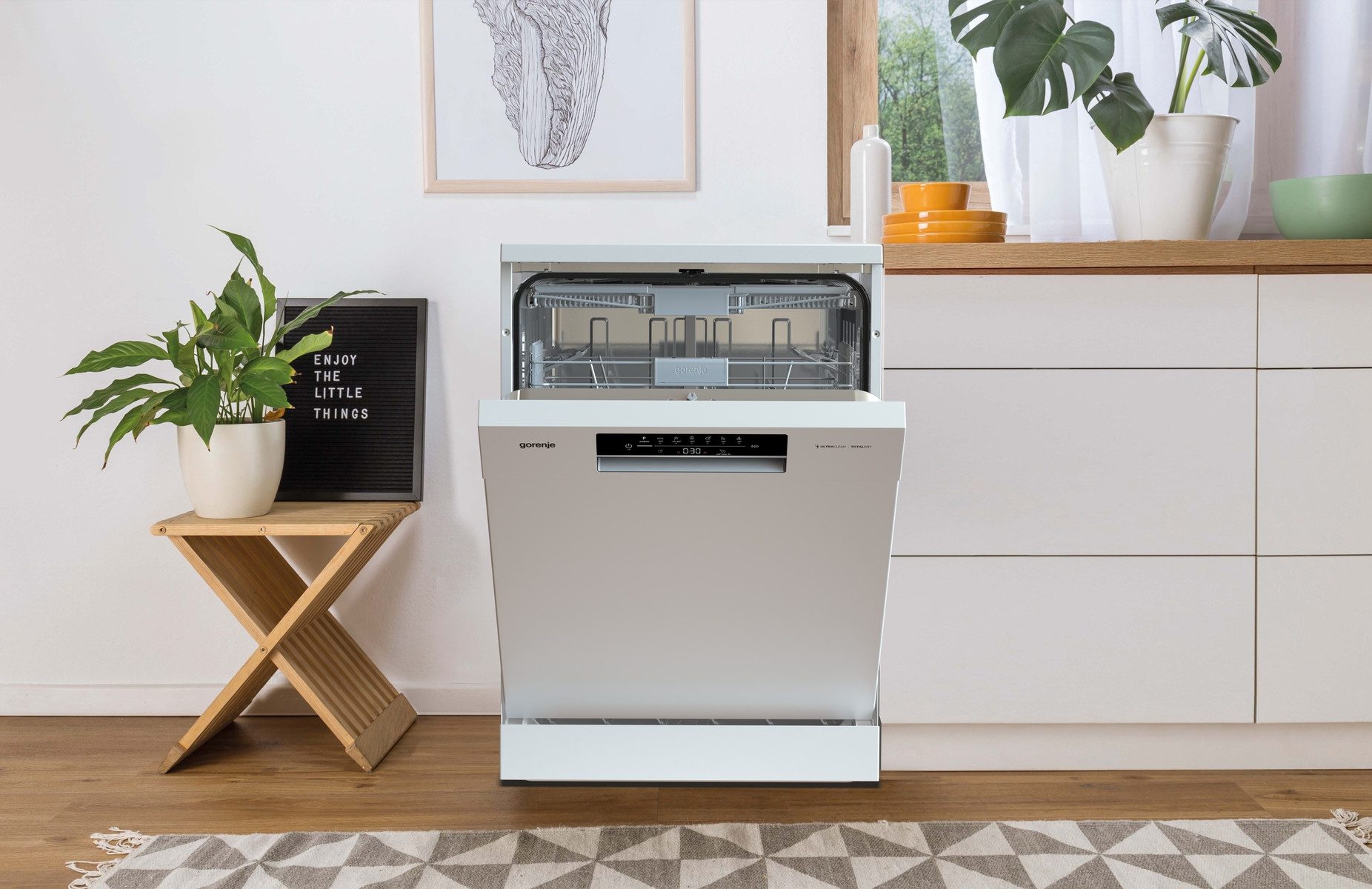 GORENJE Standgeschirrspüler GS643C90W, 9,9 l, 16 Maßgedecke, TotalDry - auto. Türöffnung – Bild 5 von 5