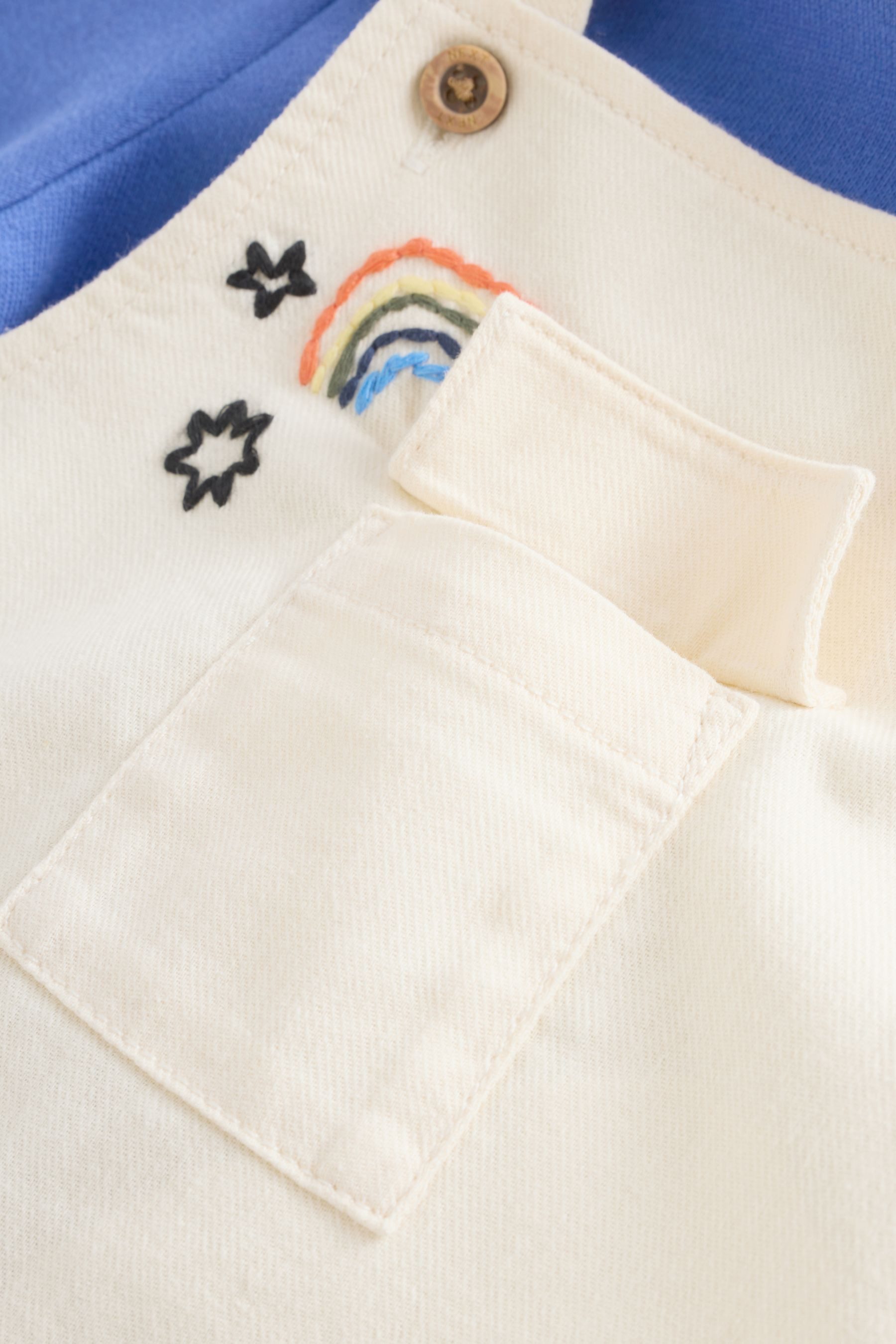 Next Body & Hose Twill-Latzhose und Bodysuit für Babys im Set (2-tlg)