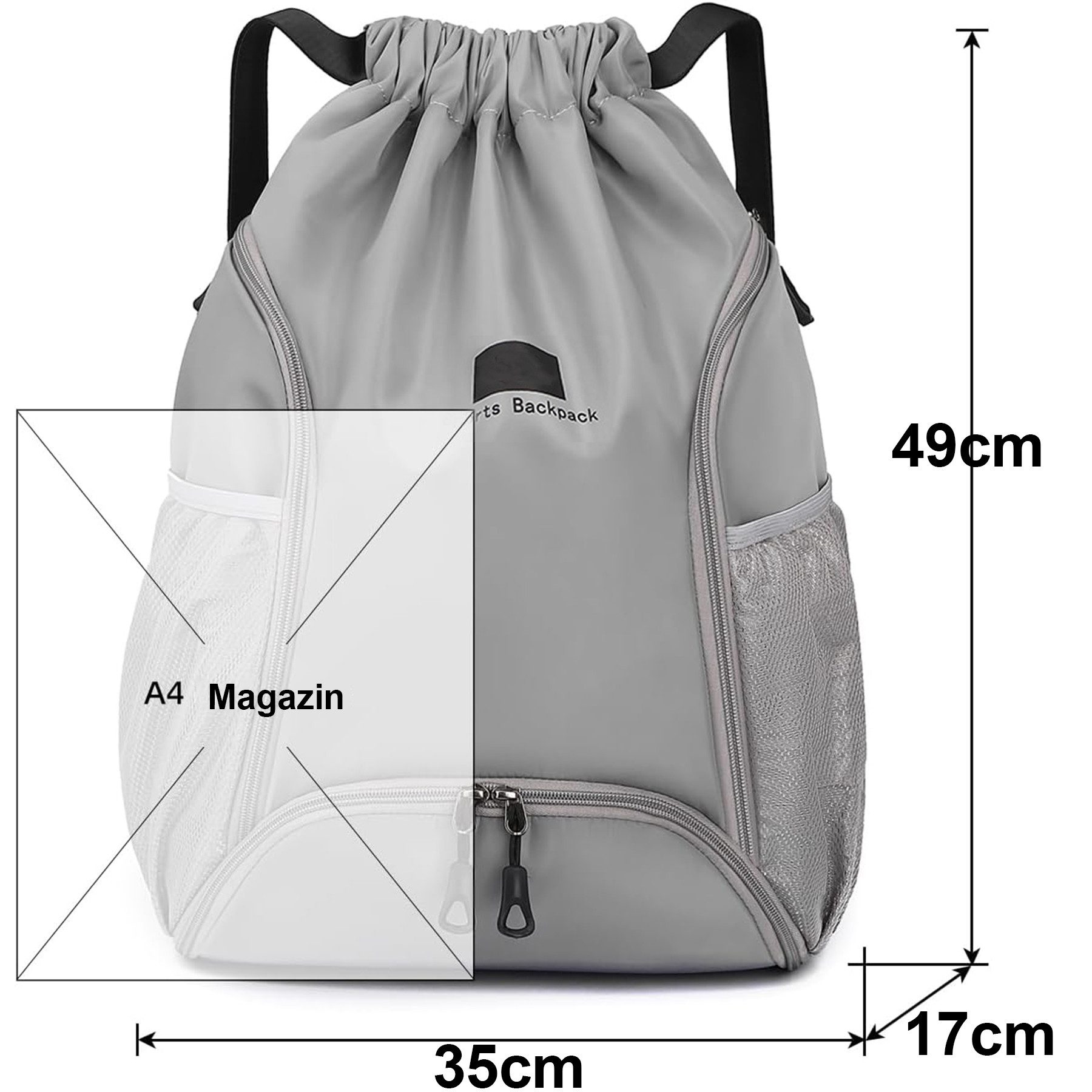 Mutig Freizeittasche Turnbeutel Sportrucksack, Basketball Rucksack günstig online kaufen