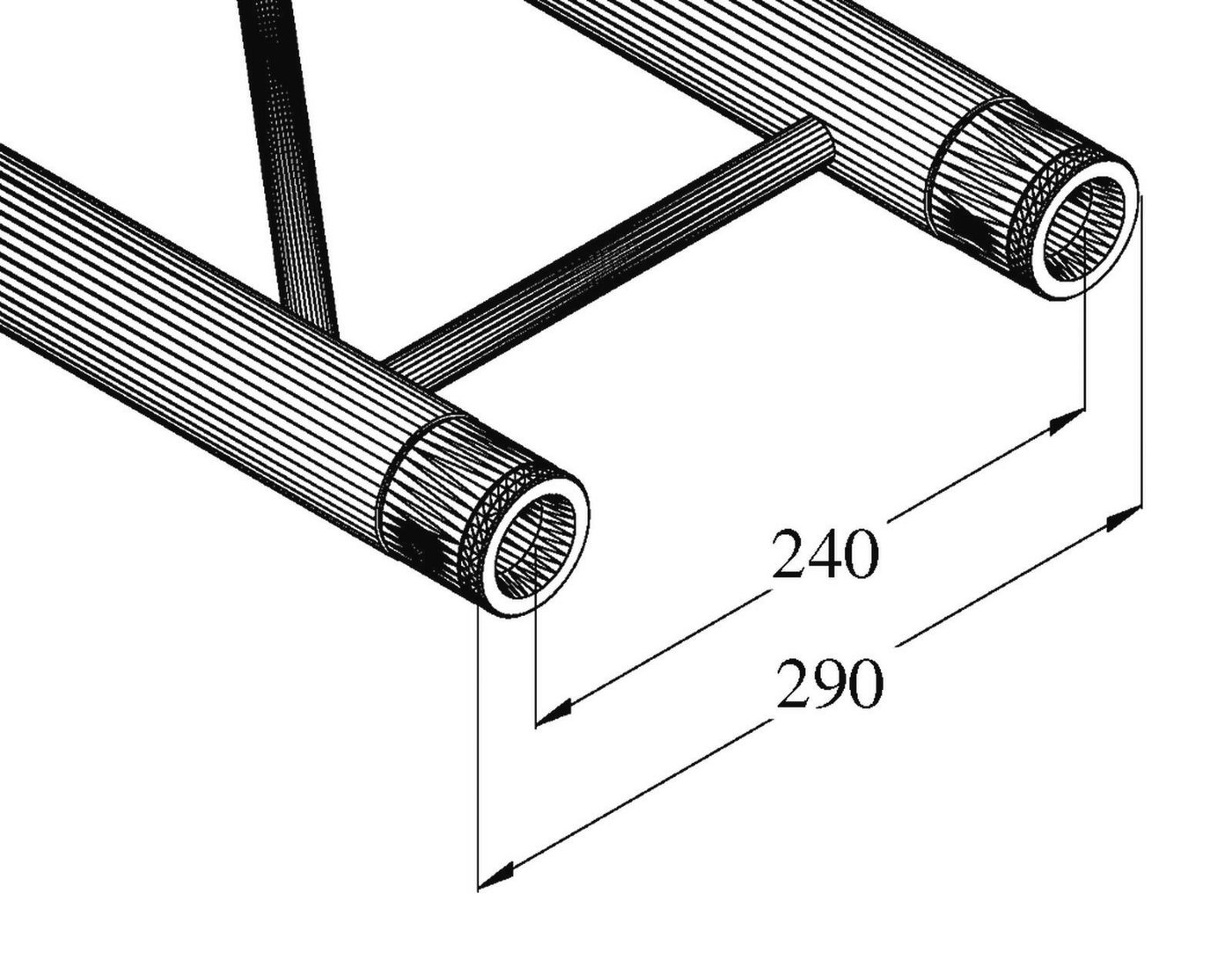 Thumbnail - Alutruss Rahmentraverse ALUTRUSS BILOCK E-GL22 5000 2-Punkt-Traverse