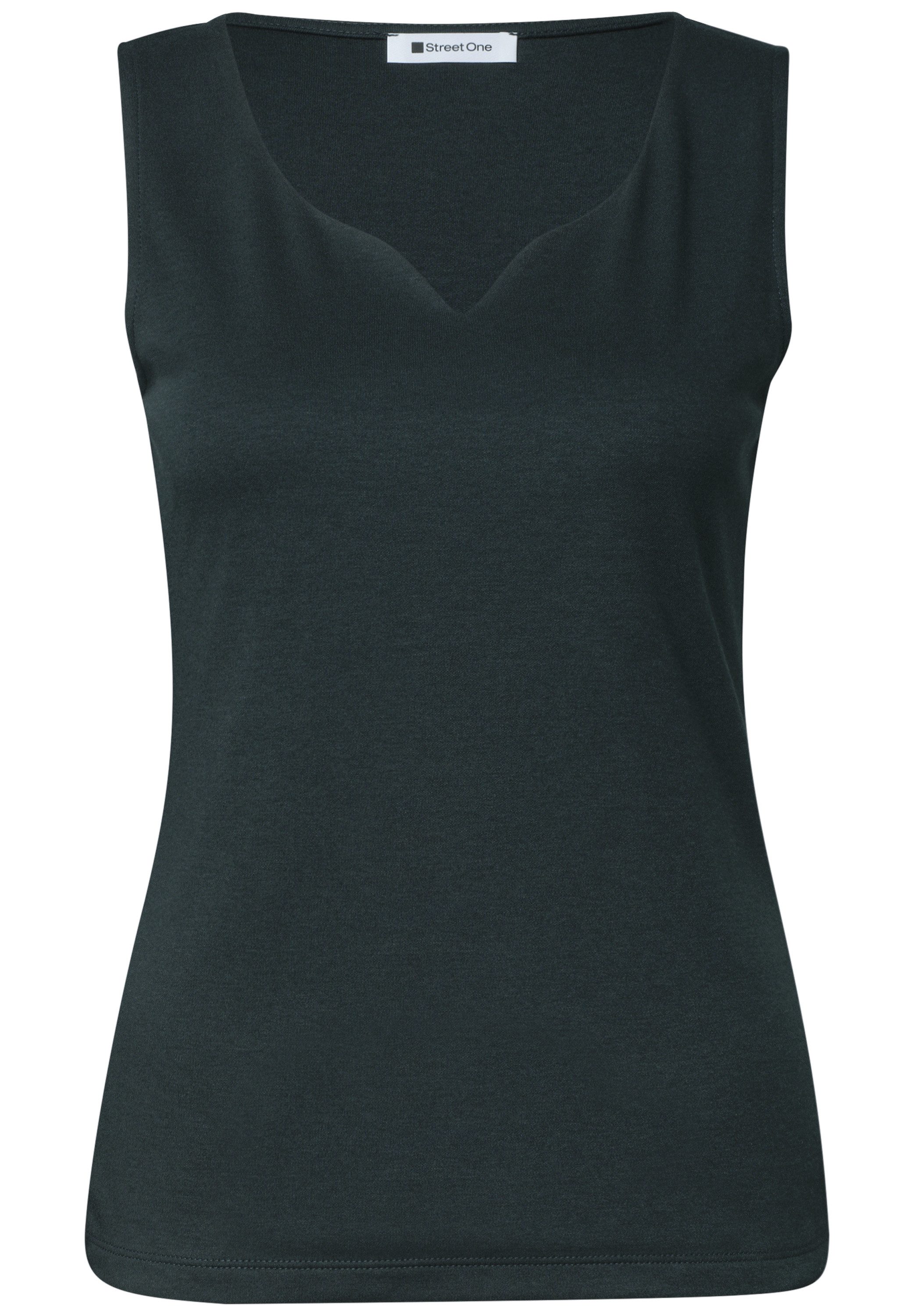 STREET ONE Tanktop aus Jersey in Unifarbe – Bild 4 von 5