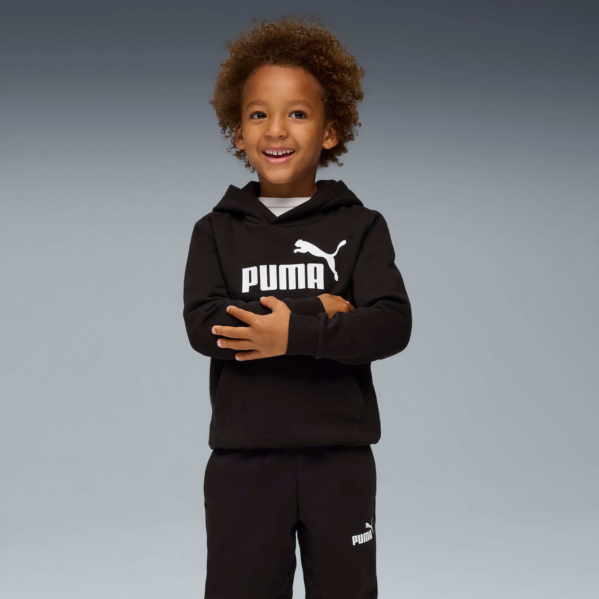 PUMA Trainingsanzug ESS NO1 LOGO SWEAT SUIT FL PS (2-tlg), mit Kapuze, bequeme Passform – Bild 3 von 5