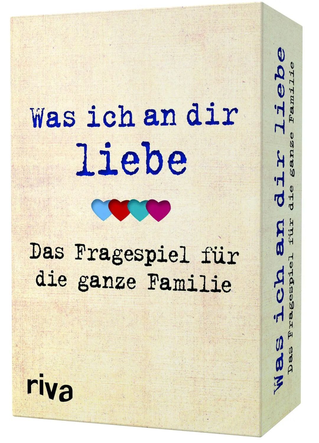 Riva Spiel Was ich an dir liebe - Das Fragespiel für die ganze Familie
