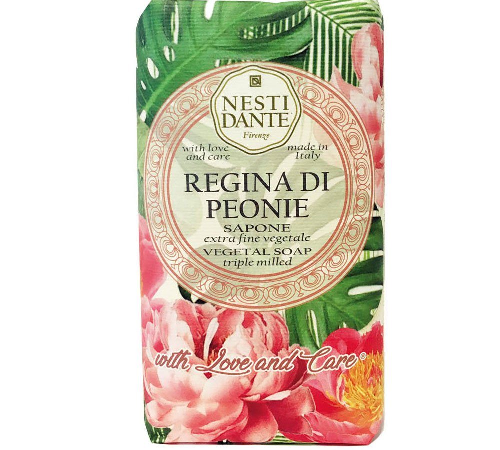 Nesti Dante Handseife Regina di Peonie 250 g, 1-tlg., Hand -und Körperseife mit feinem Duft 250 g