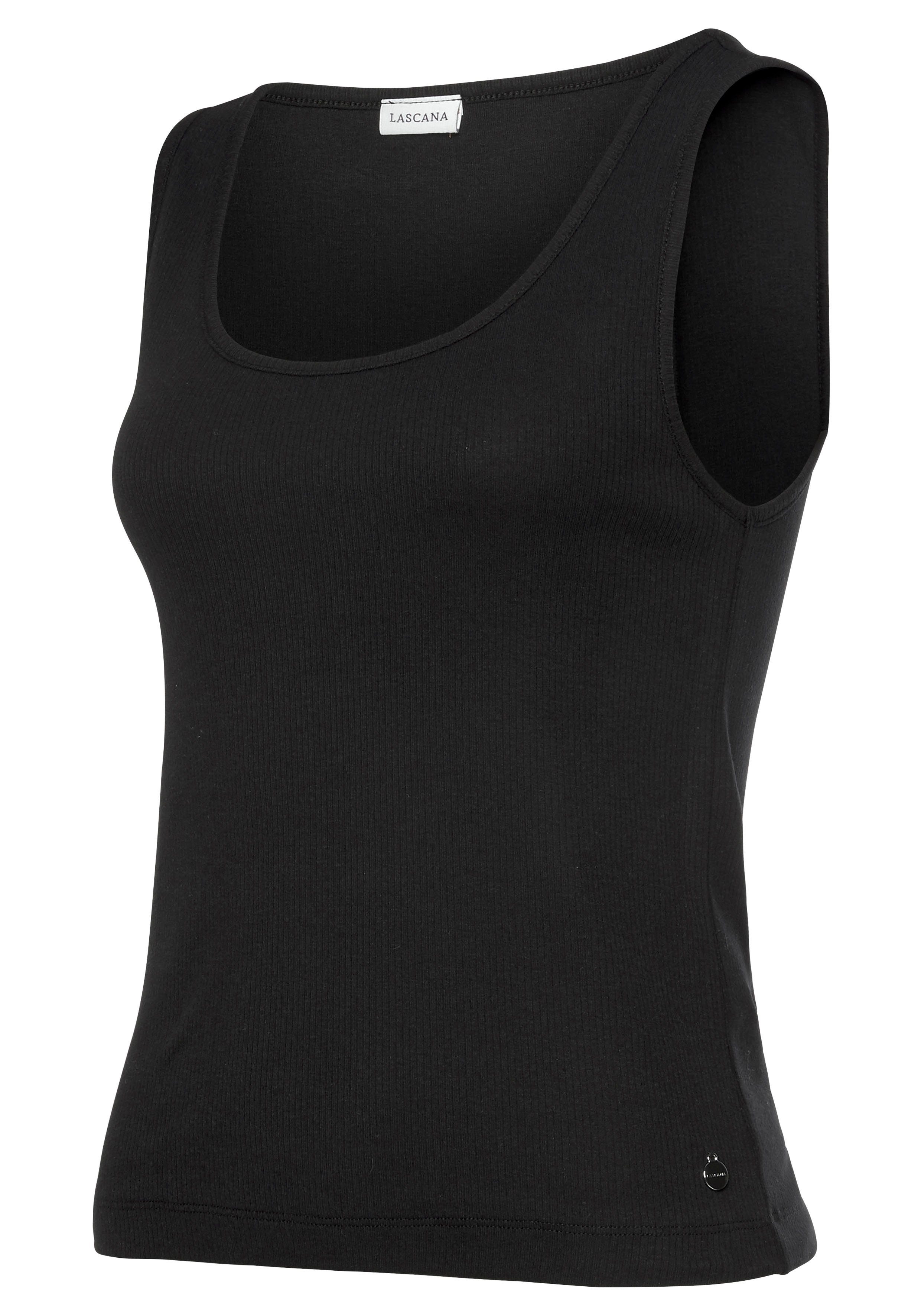 LASCANA Pyjamaoberteil aus Rippstrick