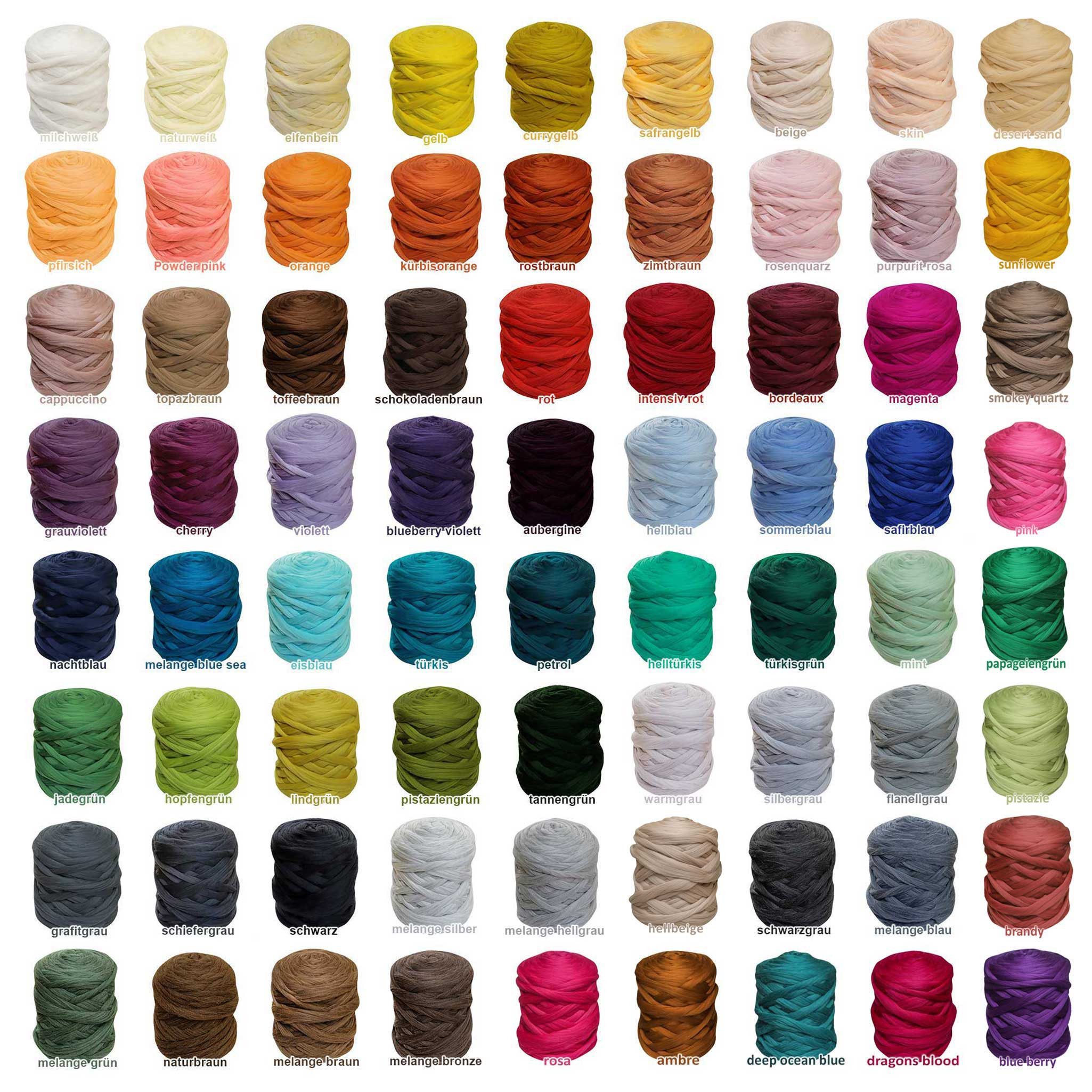 maDDma 1m Filzwolle Märchenwolle Meterware Bastelgarn, 001 orange