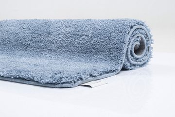 Badematte Cozy Bath UNI TOM TAILOR HOME, Höhe 27 mm, rutschhemmend beschichtet, fußbodenheizungsgeeignet, Polyester, rechteckig, Badteppich, Uni Farben, rechteckig, rund & oval erhältlich