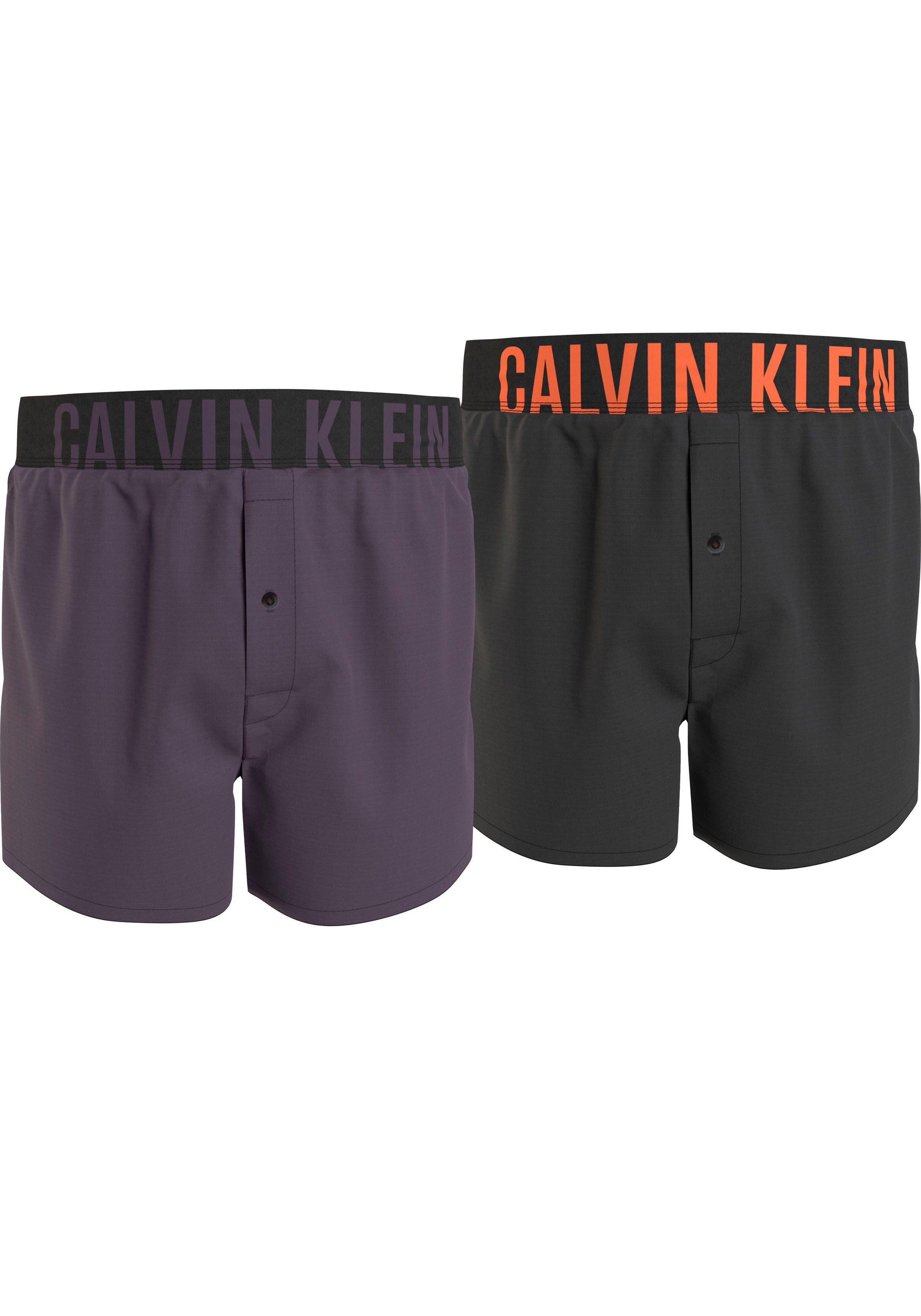 Calvin Klein Underwear Boxer BOXER SLIM 2PK (Packung, 2er-Pack) mit Logo-Elastikbund