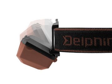 Delphin.sk Kopflampe Stirnlampe RGW Pro Kopflampe mit 200lm Nachtangeln Headlamp SENSOR, Lichtquelle: LED, Bewegungssensor, Akku, Aufladen: USB, mit Gummiband