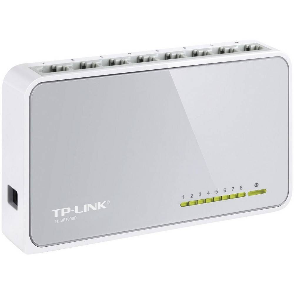 tp-link 8-Port Fast-Ethernet-Switch 100 MBit/s TL-SF1008D Netzwerk-Switch