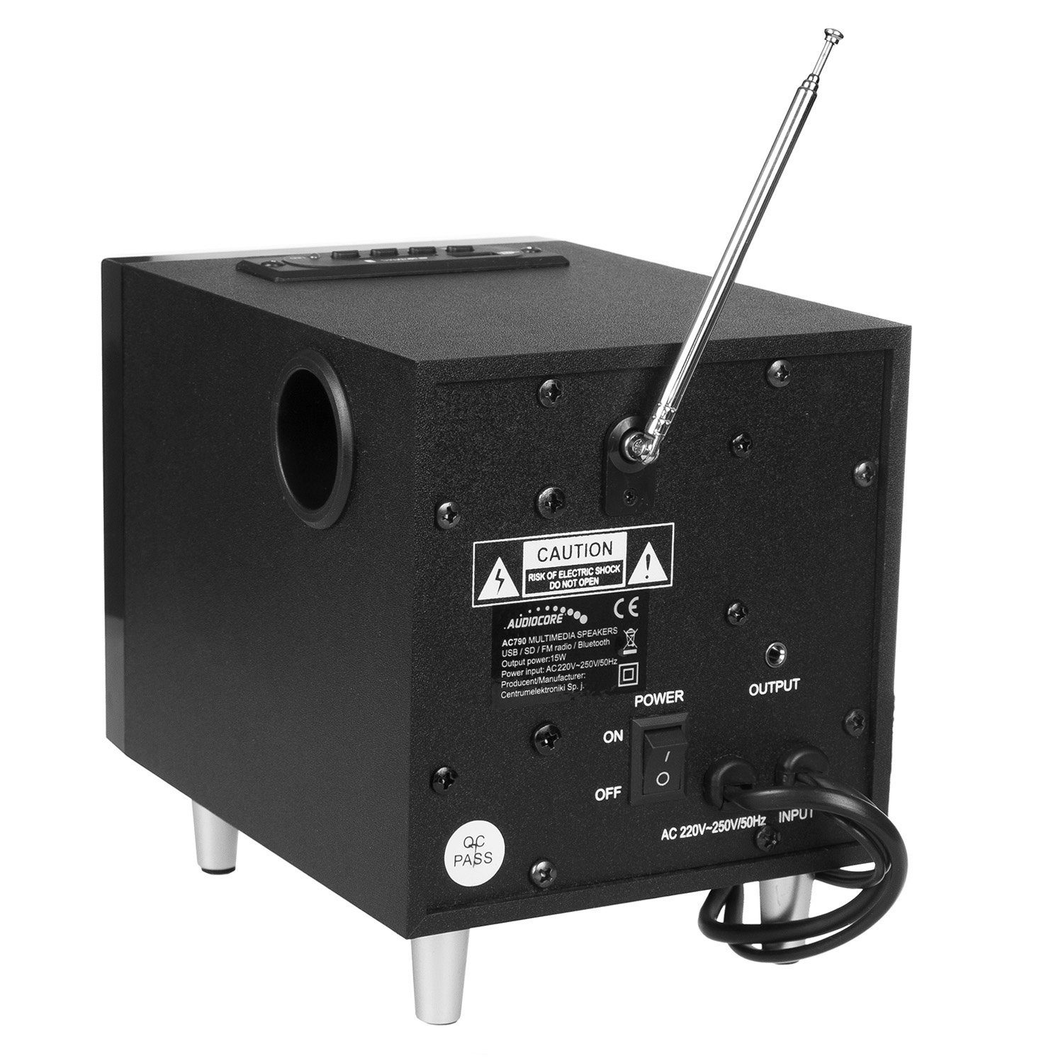 Audiocore AC790 Bluetooth Radio (Lautsprechersystem Subwoofer AUX) Lautsprecher